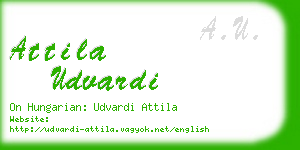 attila udvardi business card